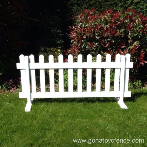 White PVC Temporary Fencing